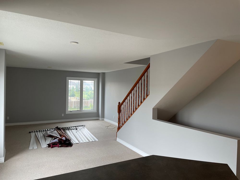 Basement renovation painting in Stittsville