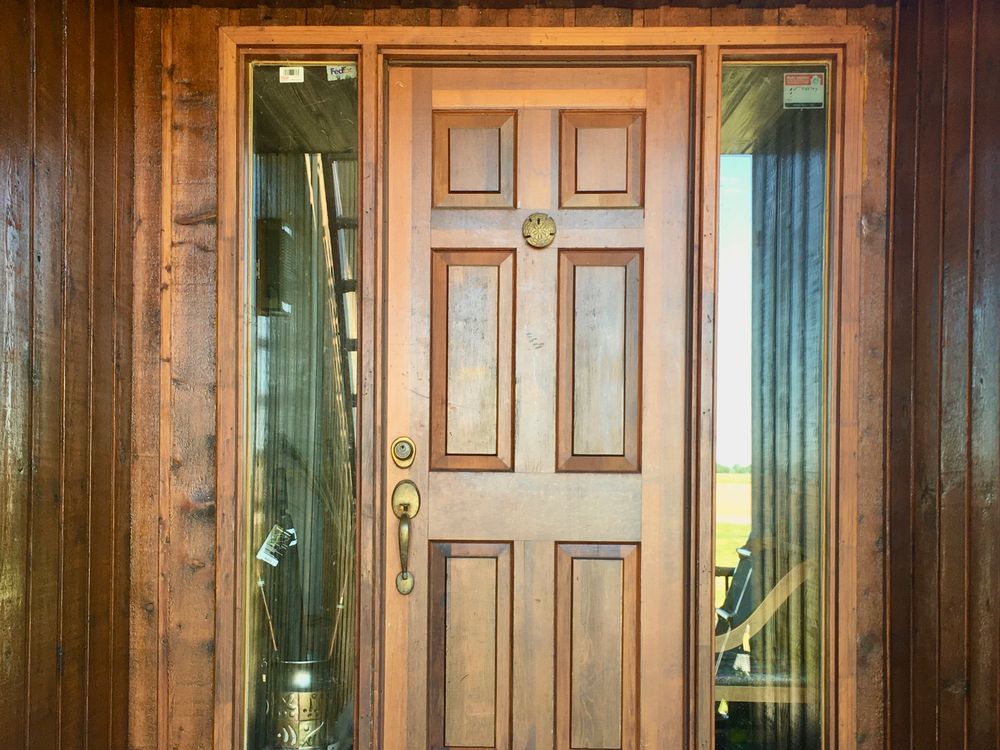 Refinished front entry door in Barrhaven