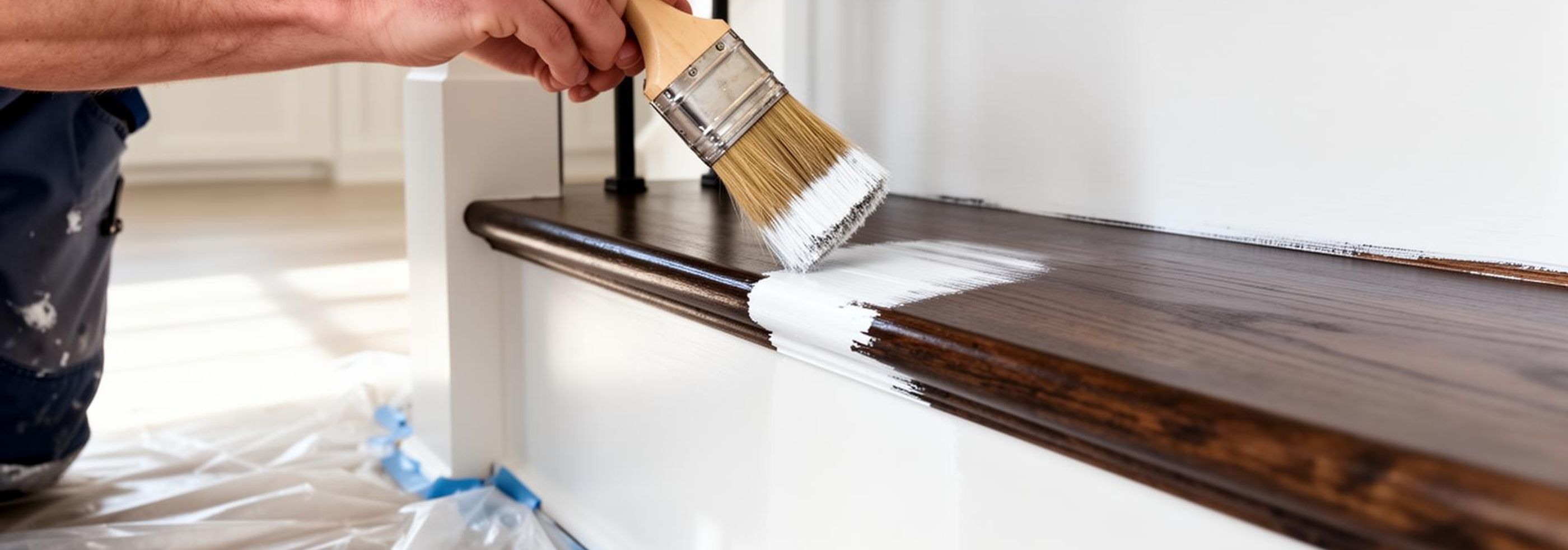 Professional staircase painting