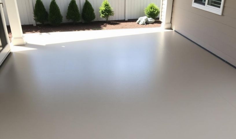 Concrete painting example