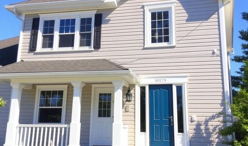Full house exterior painting example